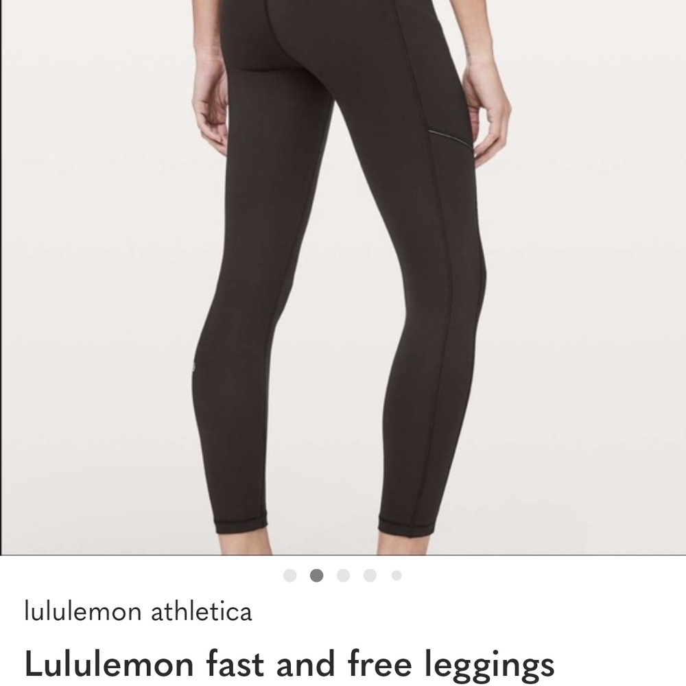 lululemon athletica Fast and Free Leggings — Black